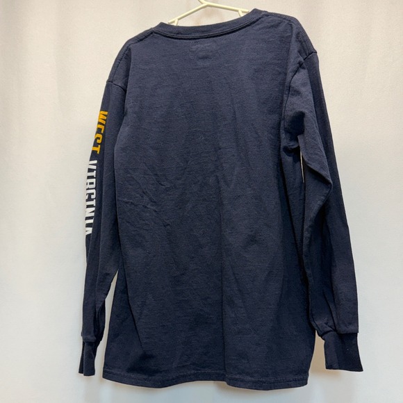 West Virginia WVU Mountaineer Basketball Champion T-Shirt Youth 7-8 Medium Blue - Picture 2 of 7